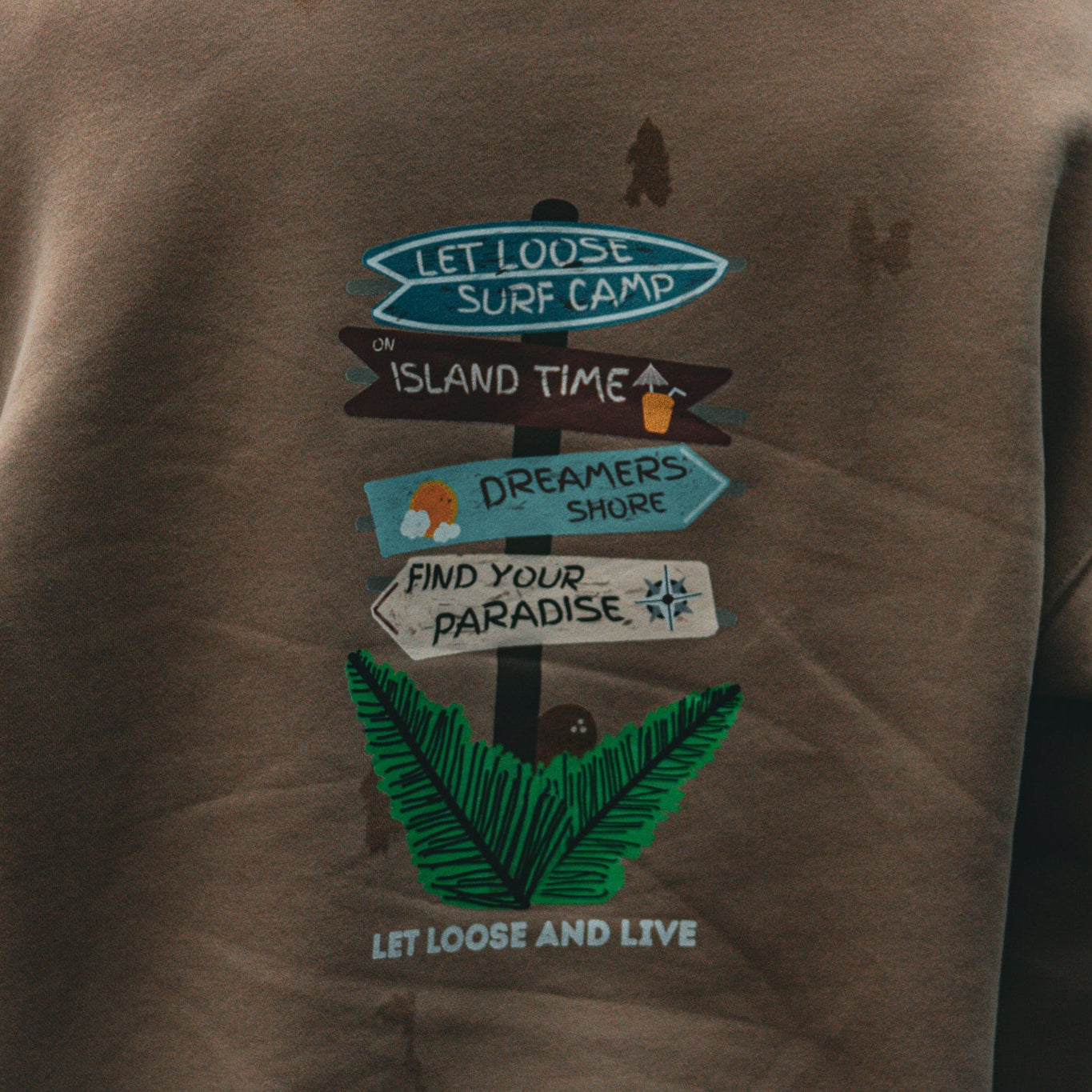 Island Sand "Live Free" Hoodie