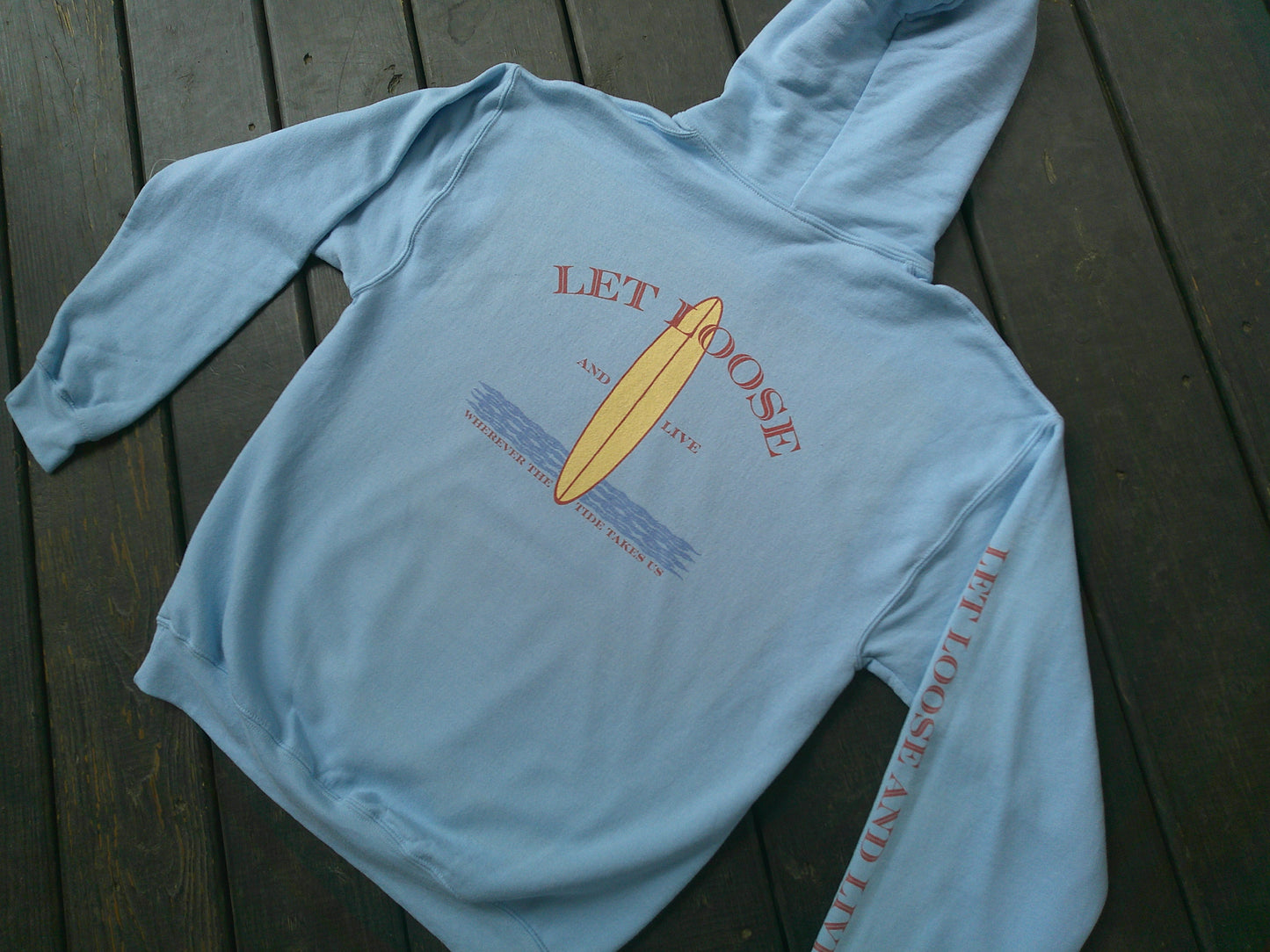 Wherever The Tide Takes Us Surfer Hoodie