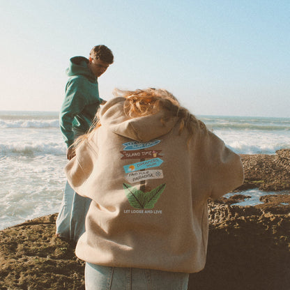 Island Sand "Live Free" Hoodie