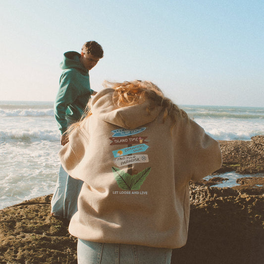 Island Sand "Live Free" Hoodie