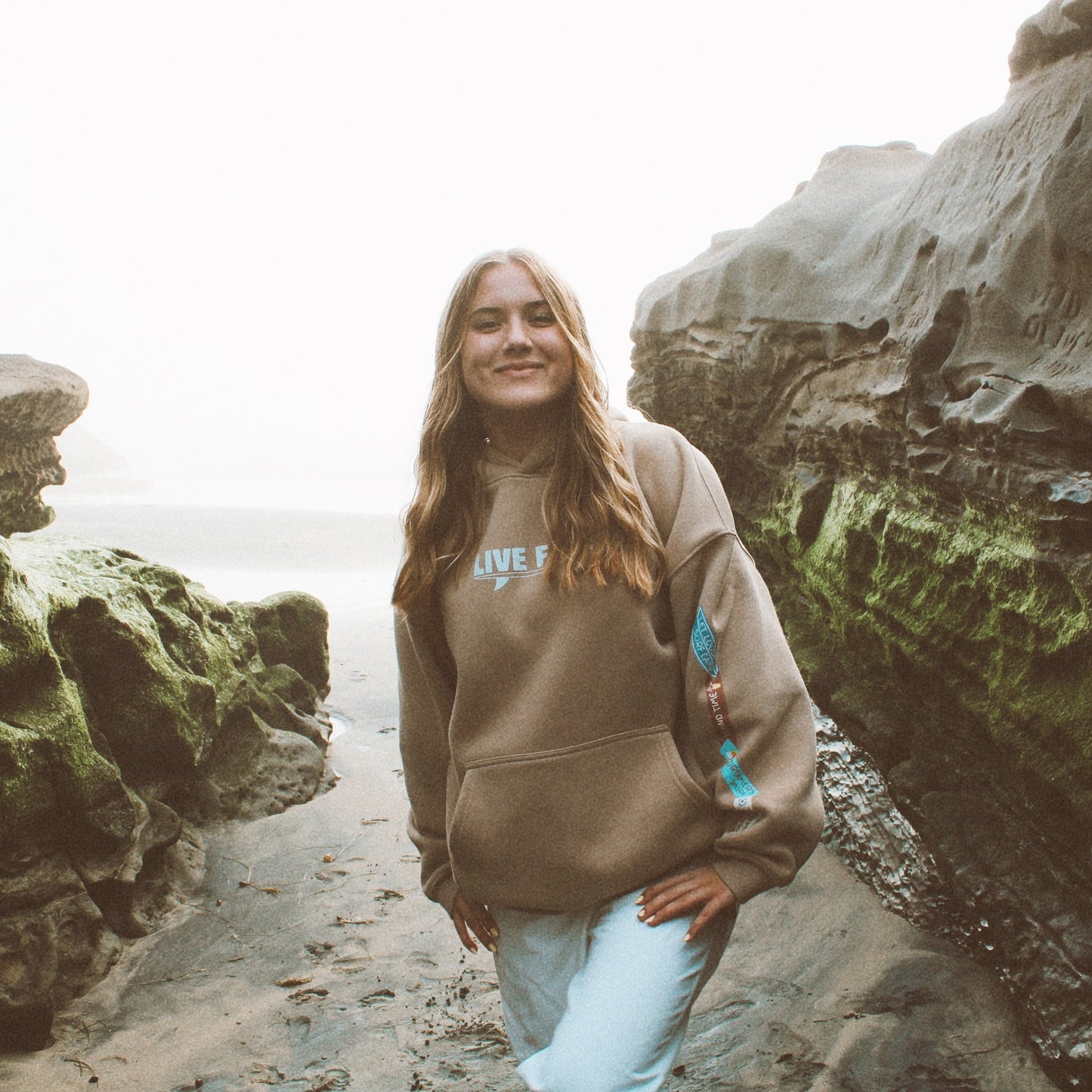 Island Sand "Live Free" Hoodie