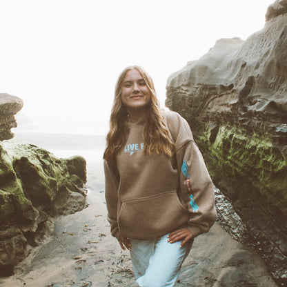 Island Sand "Live Free" Hoodie